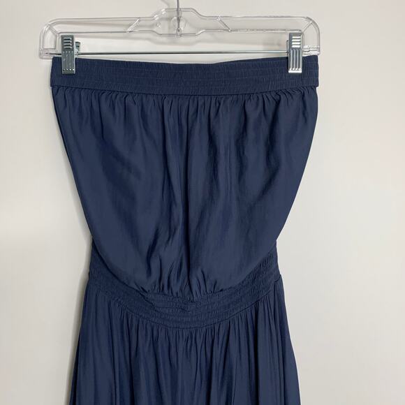 Ramy Brook Bamboo Tube Dress Knee Length Womens XS Blue - Picture 7 of 16